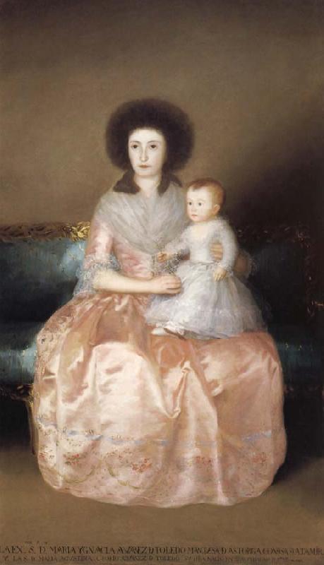 Francisco Goya Countess of Altamira and her Daughter Sweden oil painting art
